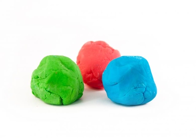 Red Green Blue Play Dough